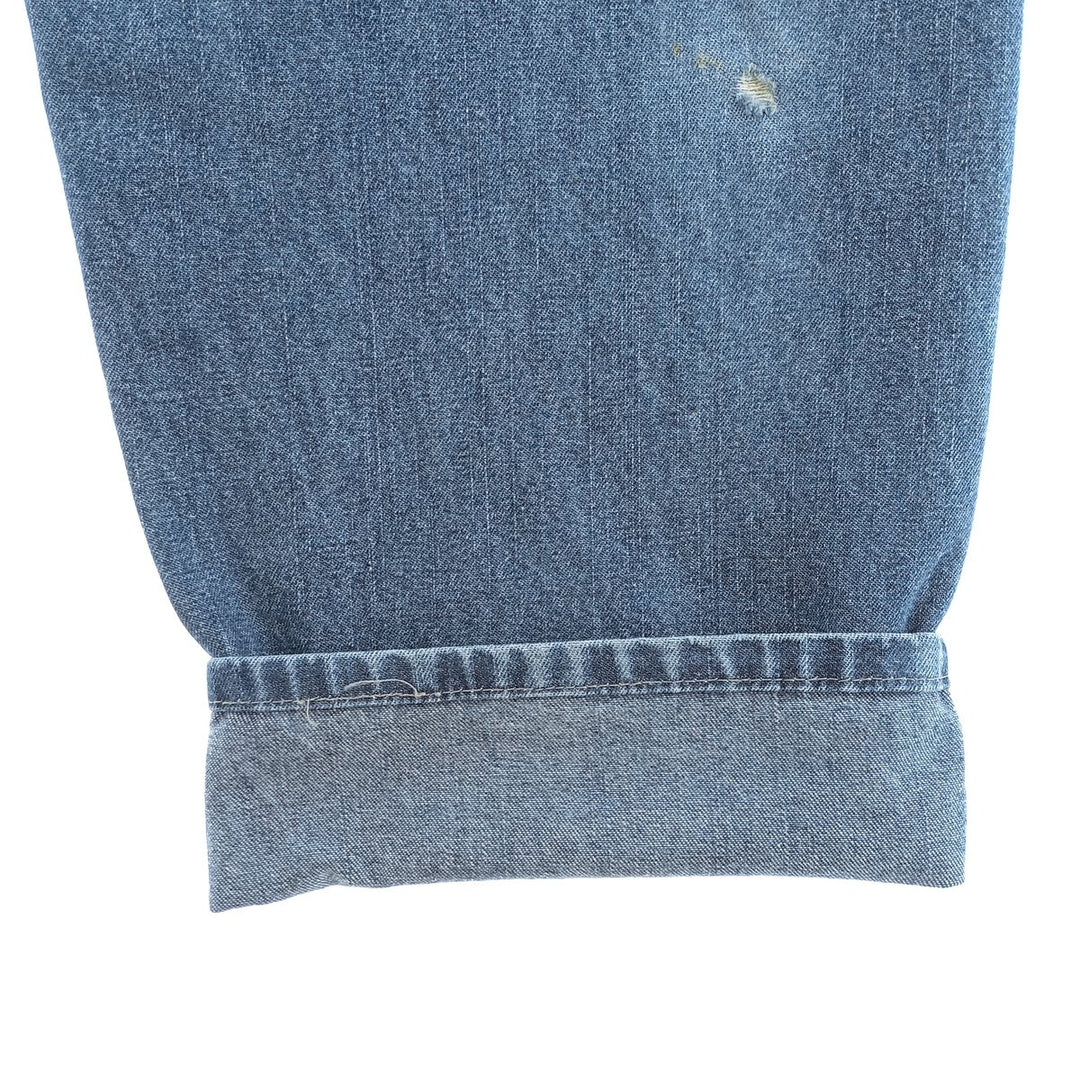 00'S Wrangler CARPENTER denim painter pants for men, equivalent to W33 cotton blue type Vintage Second Hand