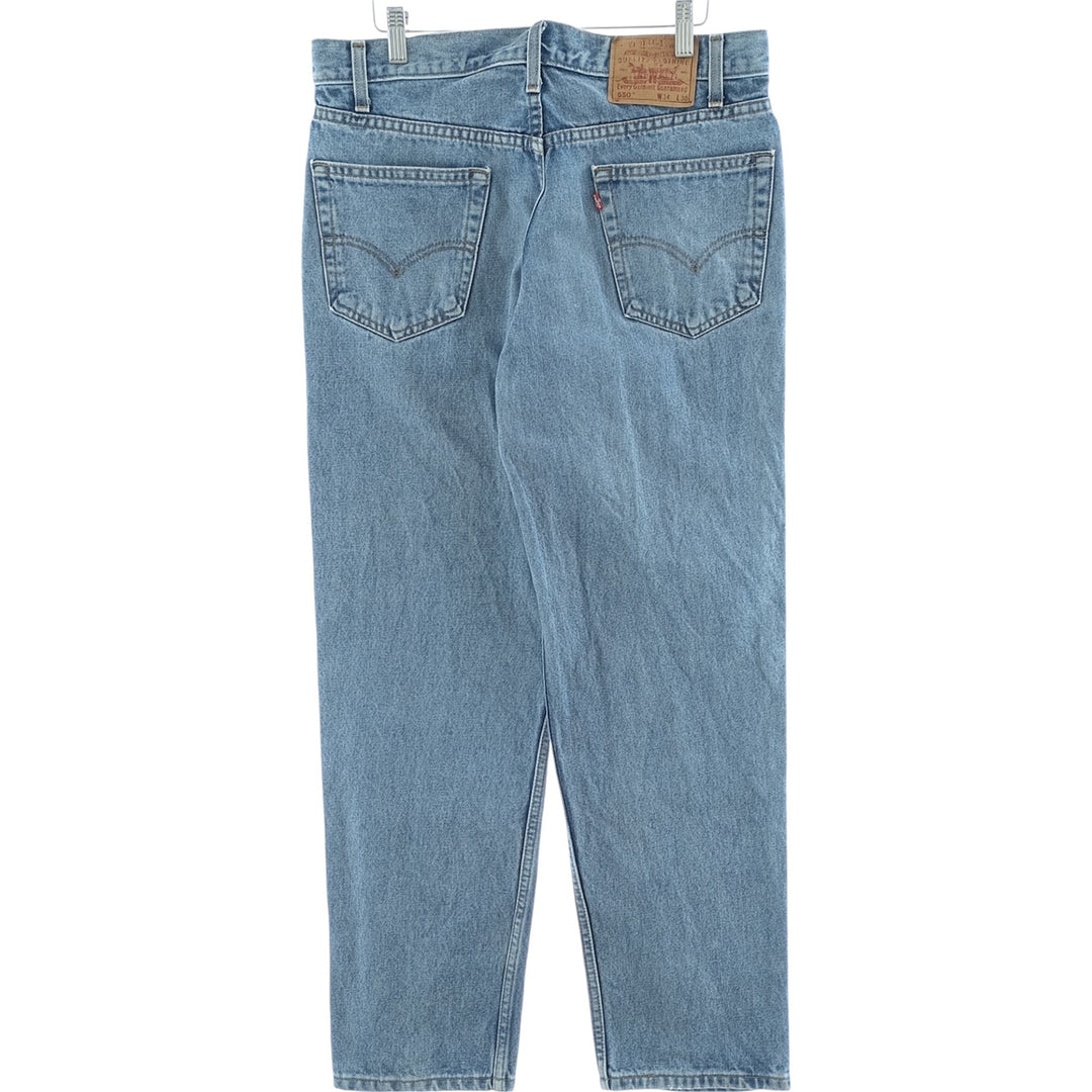 90'S Levi's 550 Relaxed Fit Tapered Denim Pants Men's W34 Vintage cotton blue type Vintage Second Hand