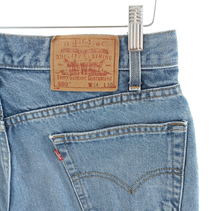 90'S Levi's 550 Relaxed Fit Tapered Denim Pants Men's W34 Vintage cotton blue type Vintage Second Hand