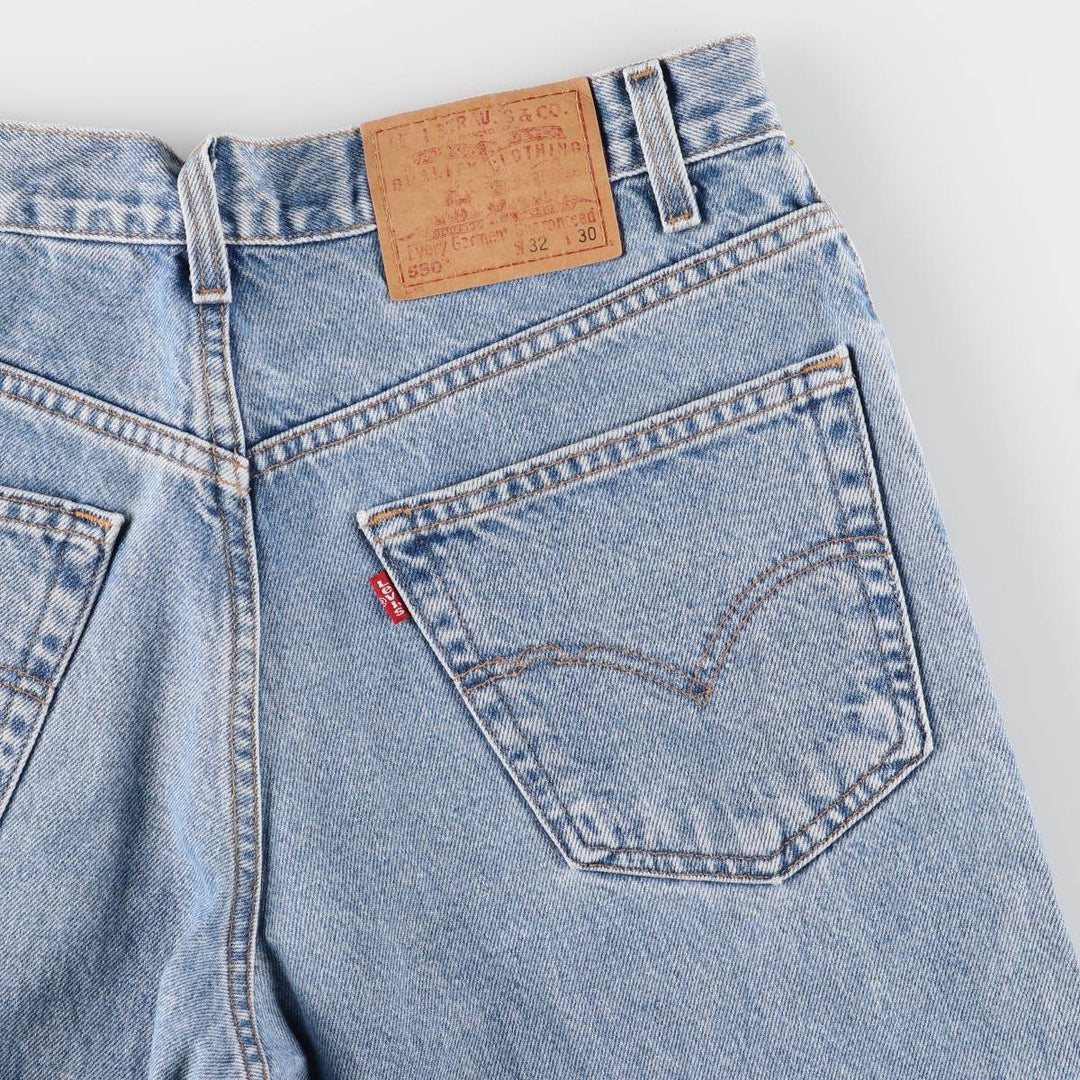 00'S Levi's 550 Relaxed Fit Tapered Denim Pants Men's W32 cotton blue type Vintage Second Hand