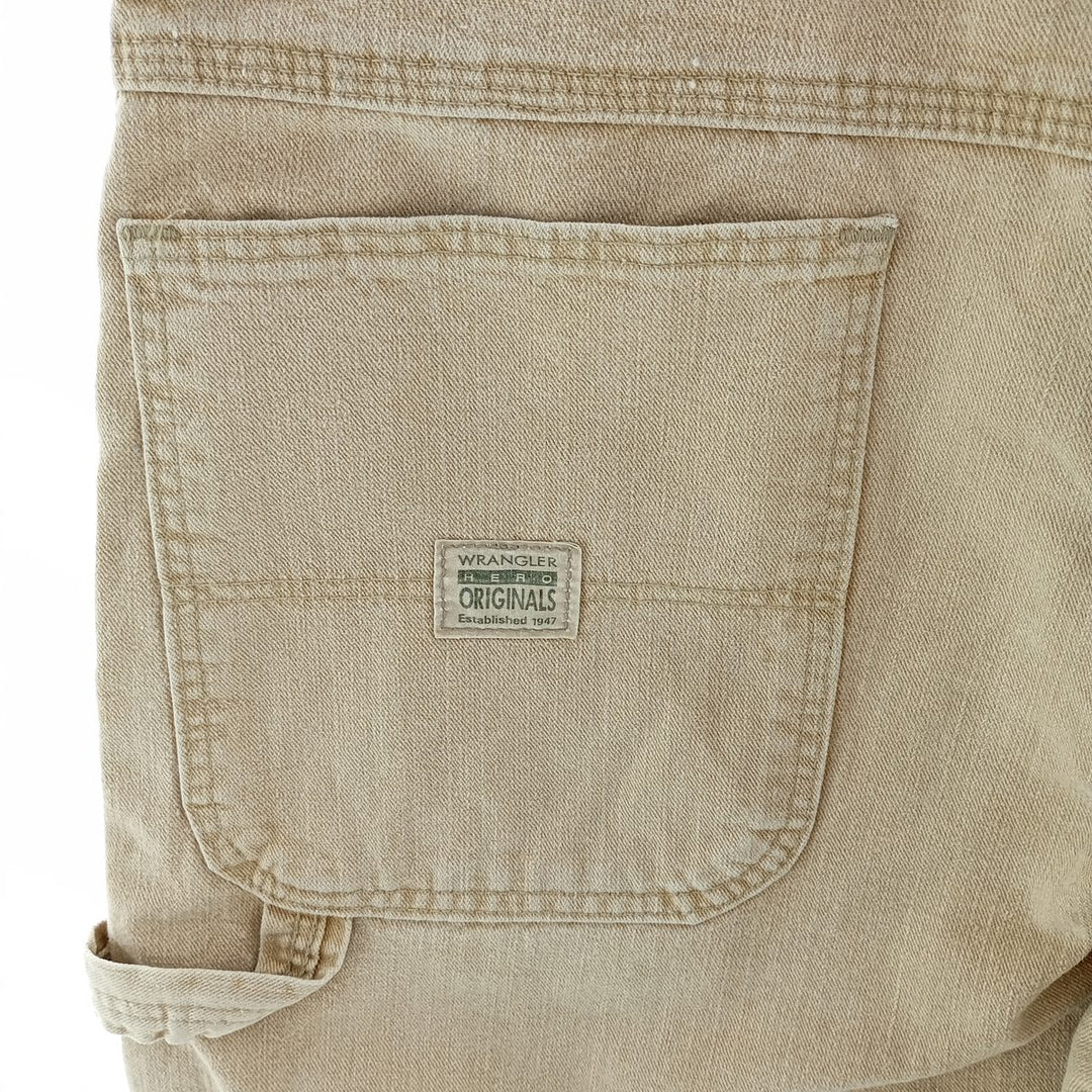Wrangler HERO ORIGINALS Men's Denim Painter Pants, Size W33 cotton Beige type Vintage Second Hand