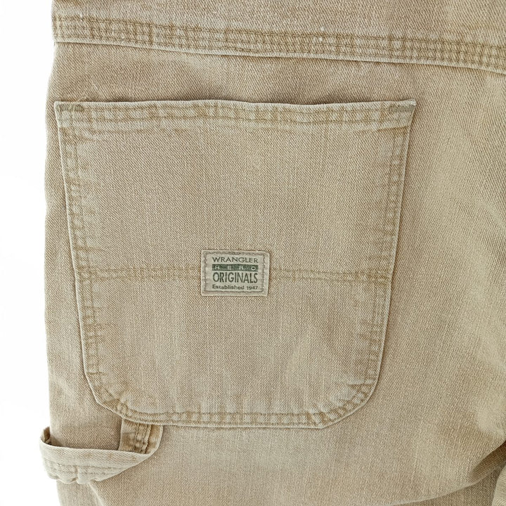Wrangler HERO ORIGINALS Men's Denim Painter Pants, Size W33 cotton Beige type Vintage Second Hand