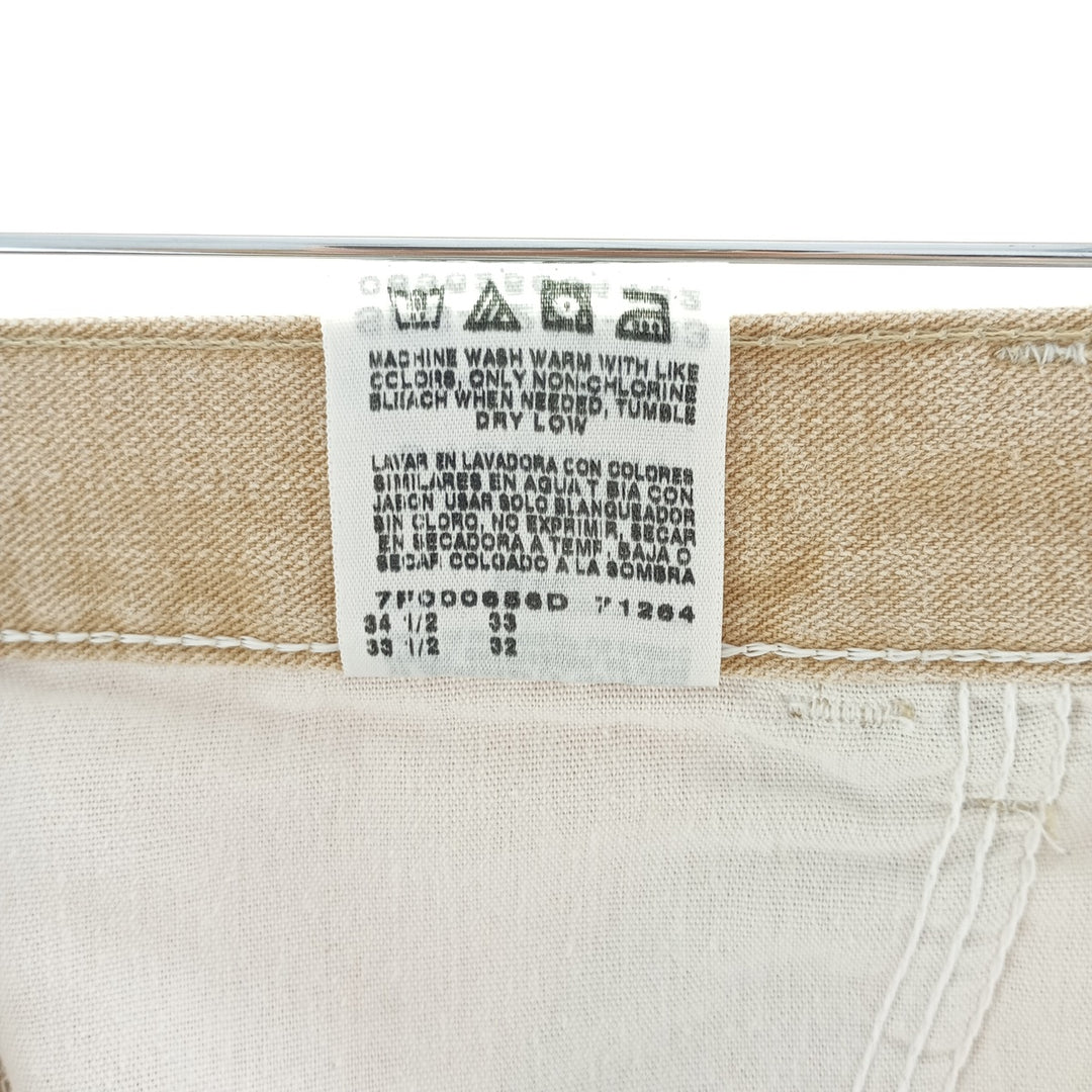 Wrangler HERO ORIGINALS Men's Denim Painter Pants, Size W33 cotton Beige type Vintage Second Hand