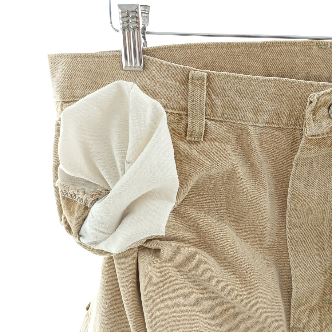 Wrangler HERO ORIGINALS Men's Denim Painter Pants, Size W33 cotton Beige type Vintage Second Hand