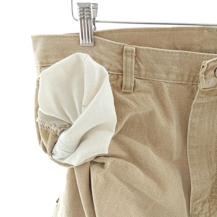 Wrangler HERO ORIGINALS Men's Denim Painter Pants, Size W33 cotton Beige type Vintage Second Hand