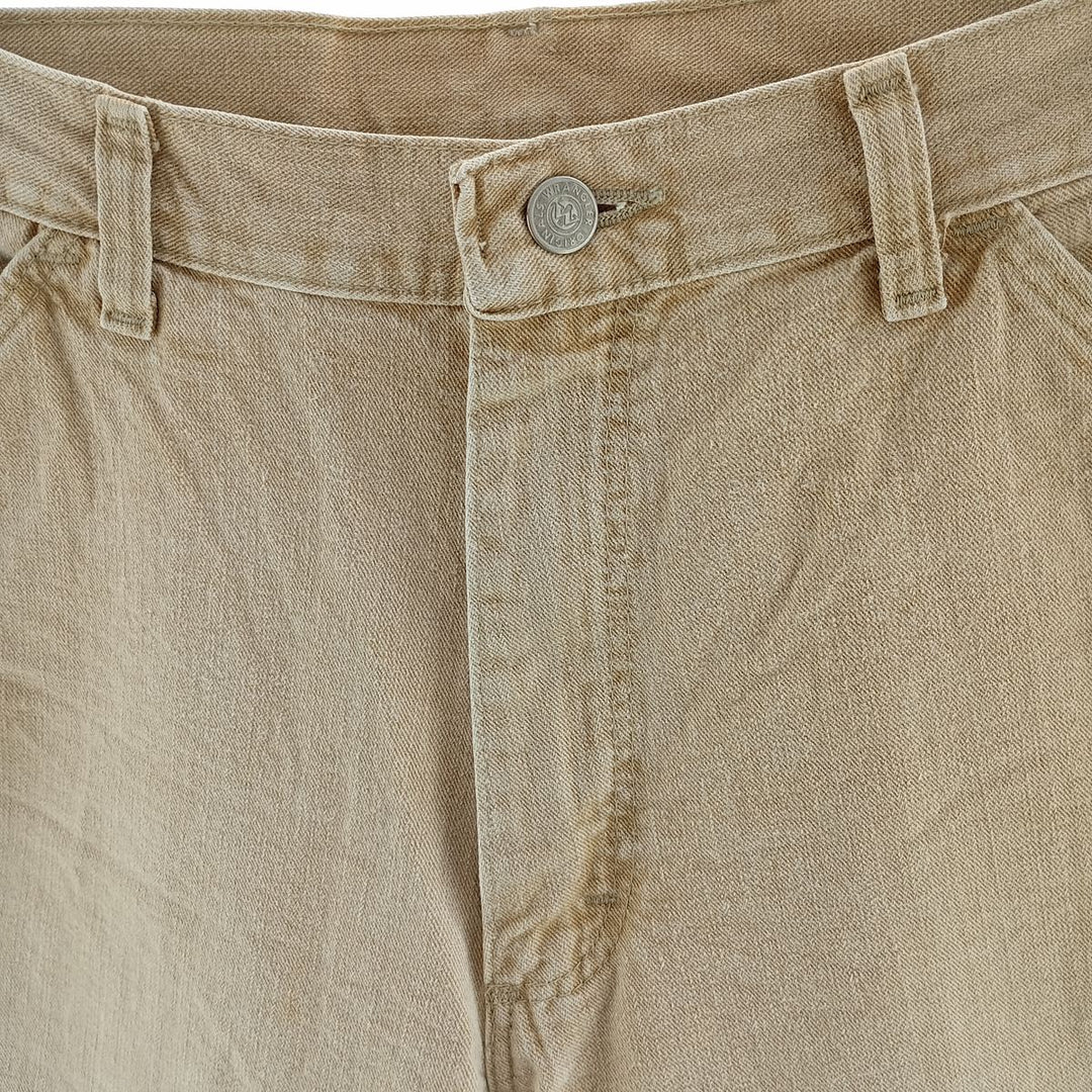 Wrangler HERO ORIGINALS Men's Denim Painter Pants, Size W33 cotton Beige type Vintage Second Hand