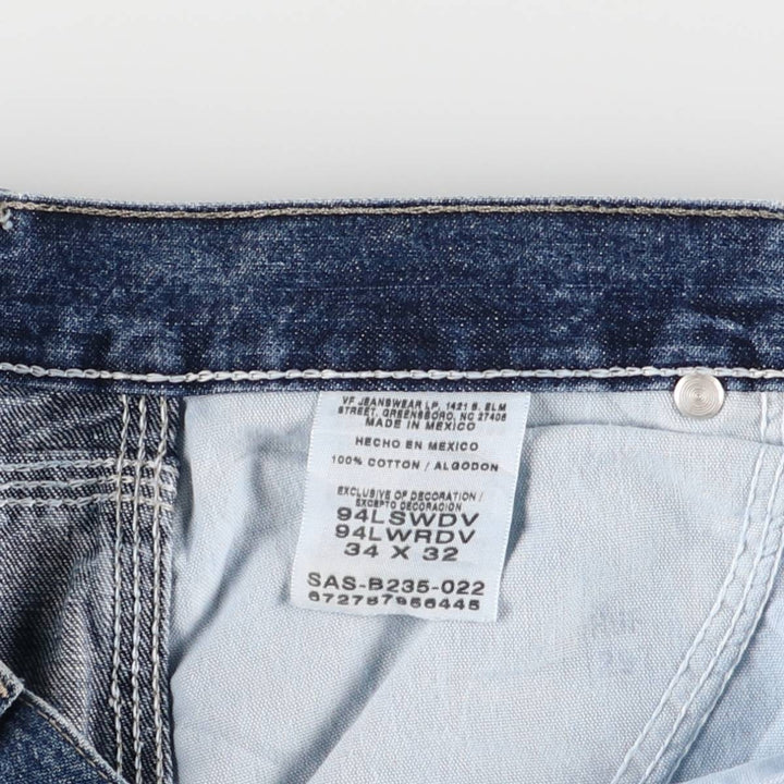 Wrangler HERO Denim Painter Pants for Men, W35 equivalent cotton blue type Vintage Second Hand