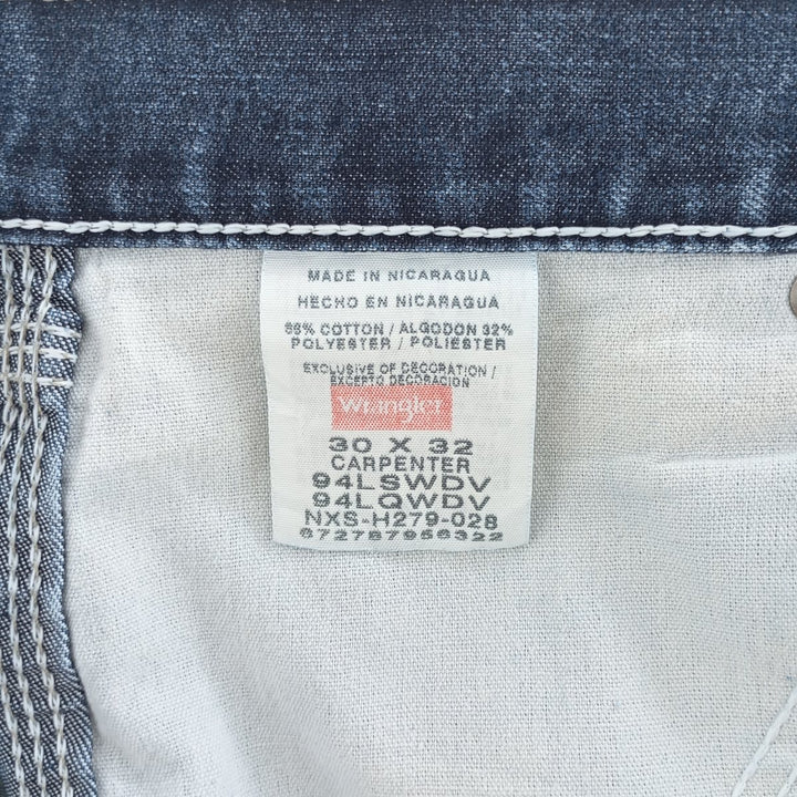 00'S Wrangler Denim Painter Pants Men's W31 equivalent cotton blue type Vintage Second Hand
