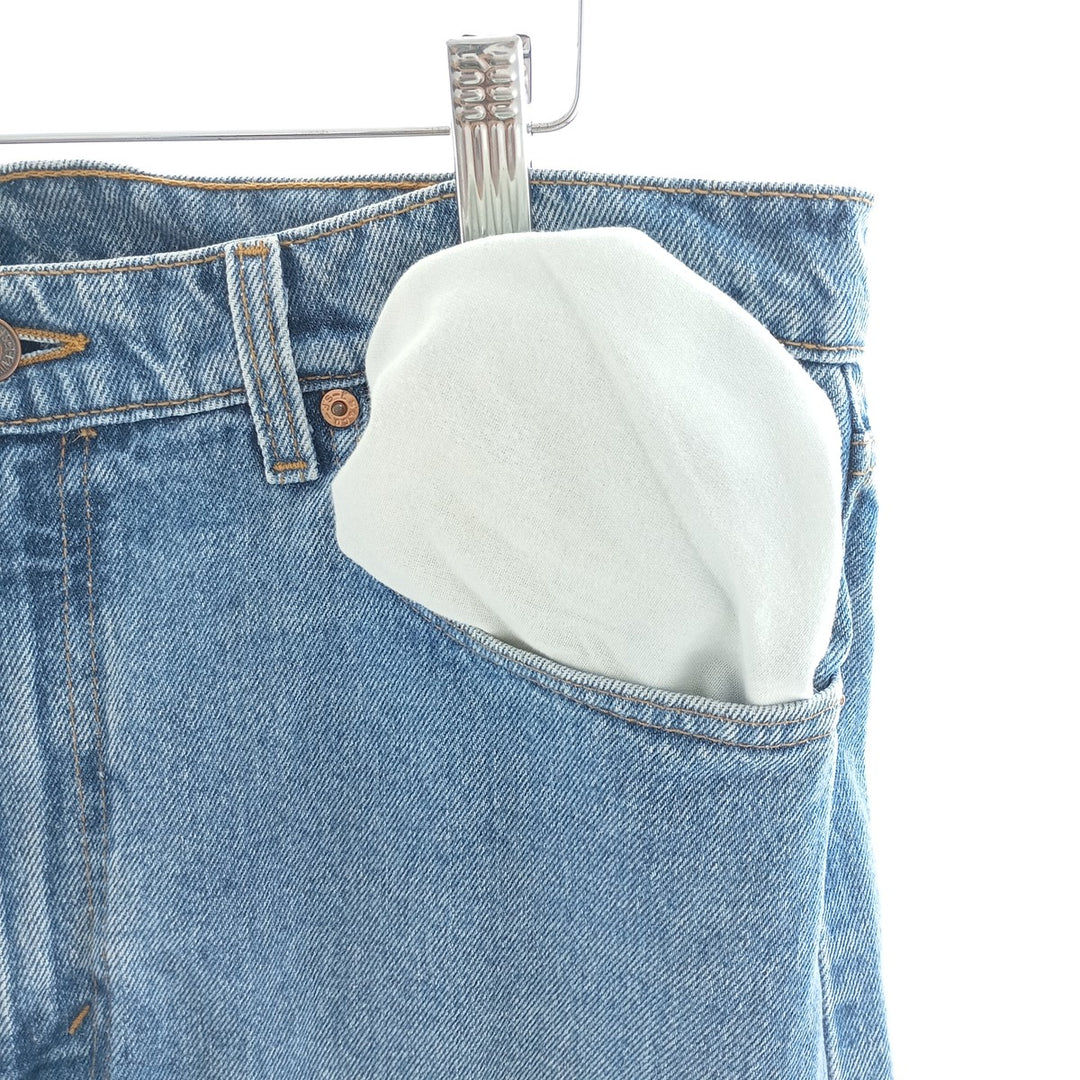 90'S Levi's 550 Relaxed Fit Tapered Denim Pants Made in USA Men's W35 Vintage cotton blue type Vintage Second Hand