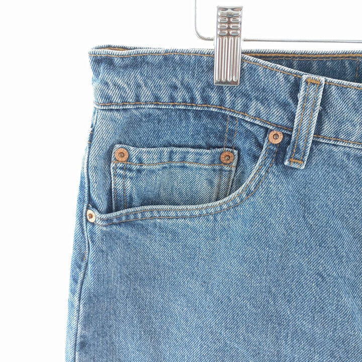 90'S Levi's 550 Relaxed Fit Tapered Denim Pants Made in USA Men's W35 Vintage cotton blue type Vintage Second Hand