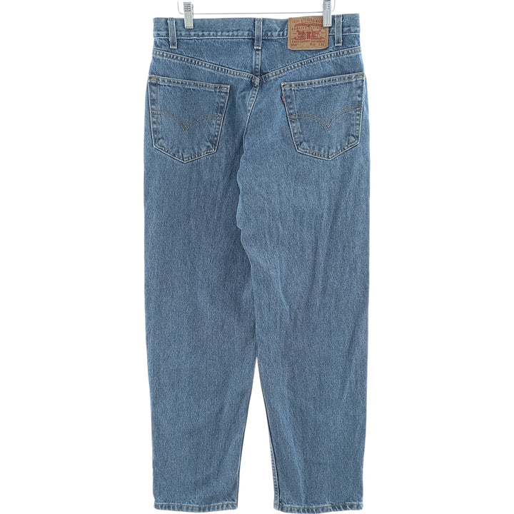 00'S Levi's 550 Relaxed Fit Tapered Denim Pants Men's W33 cotton blue type Vintage Second Hand