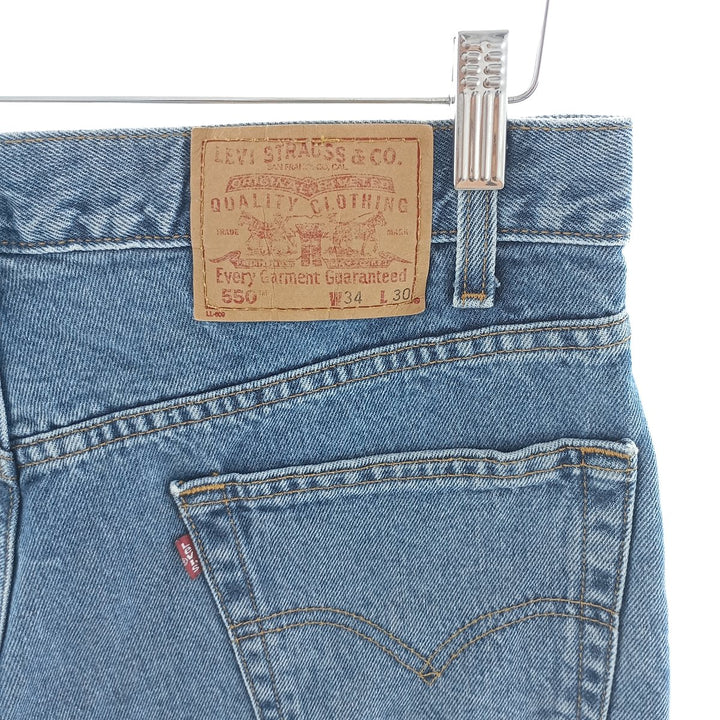 90'S Levi's 550 Relaxed Fit Tapered Denim Pants Men's W34 Vintage cotton blue type Vintage Second Hand