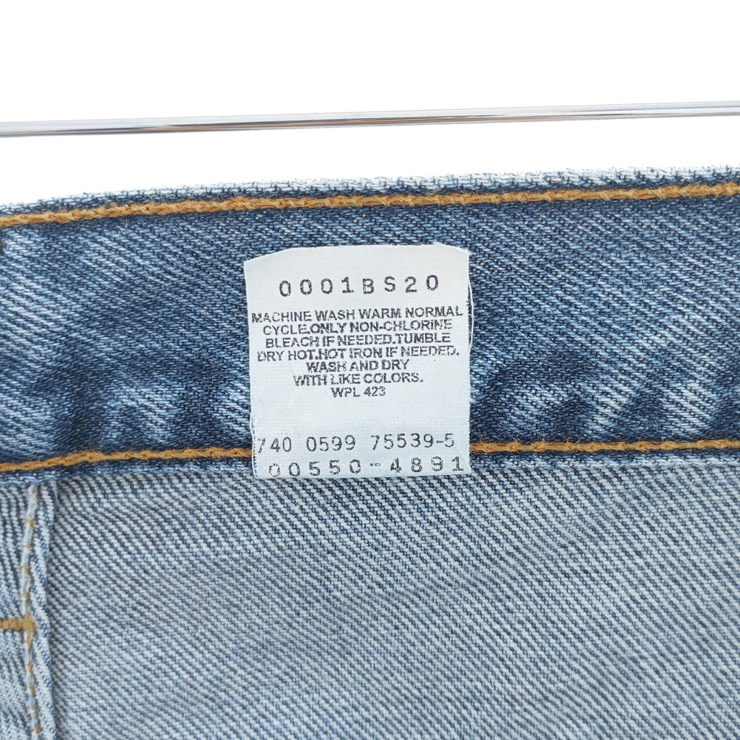 90'S Levi's 550 Relaxed Fit Tapered Denim Pants Men's W34 Vintage cotton blue type Vintage Second Hand
