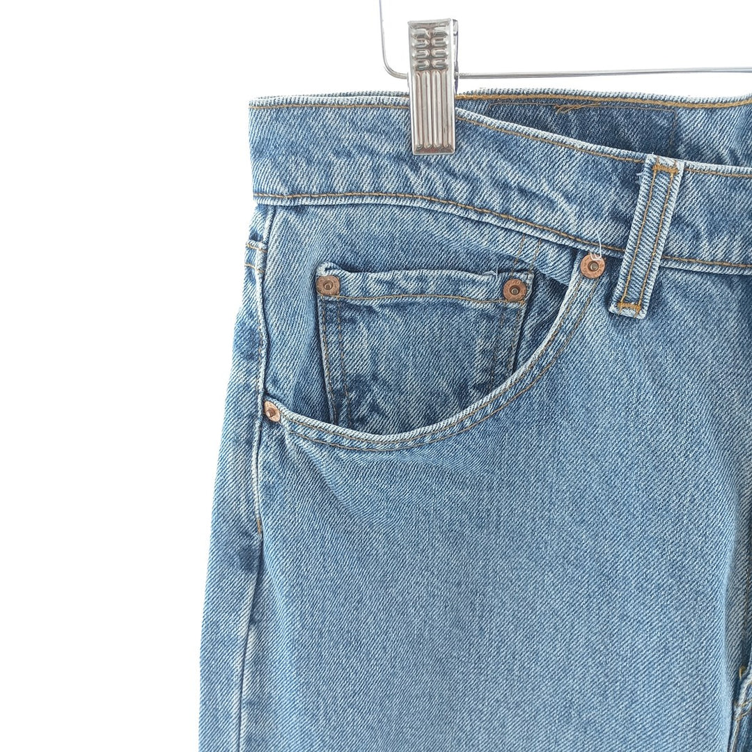 90'S Levi's 550 Relaxed Fit Tapered Denim Pants, Made in Canada, Men's, Size W32, Vintage cotton blue type Vintage Second Hand