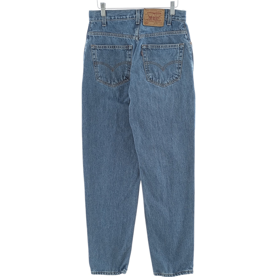 00'S Levi's 560 LOOSE FIT TAPERED LEG tapered denim pants for men, size w29 cotton blue type Vintage Second Hand