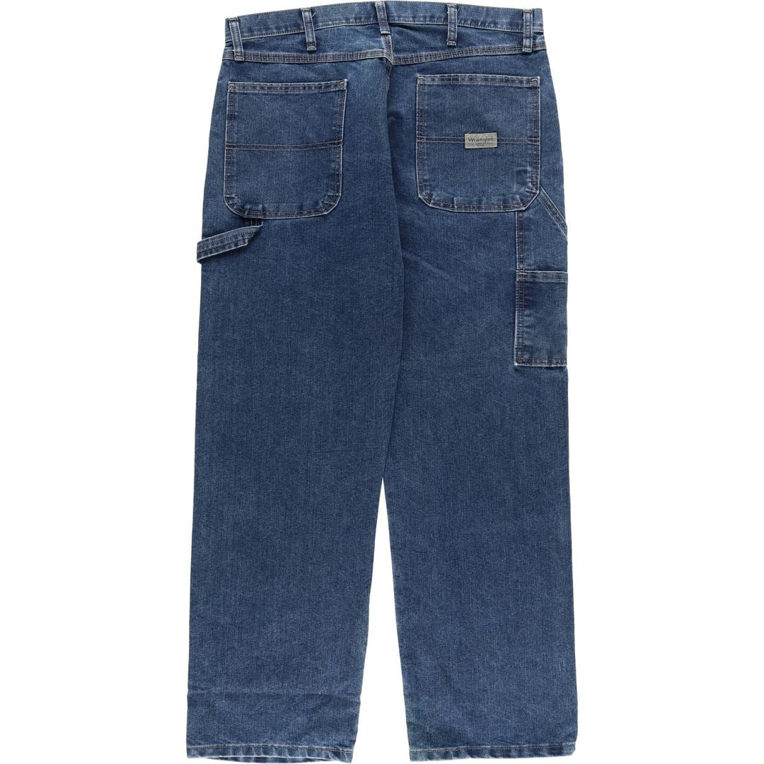 00'S Wrangler Denim Painter Pants Men's W34 cotton blue type Vintage Second Hand
