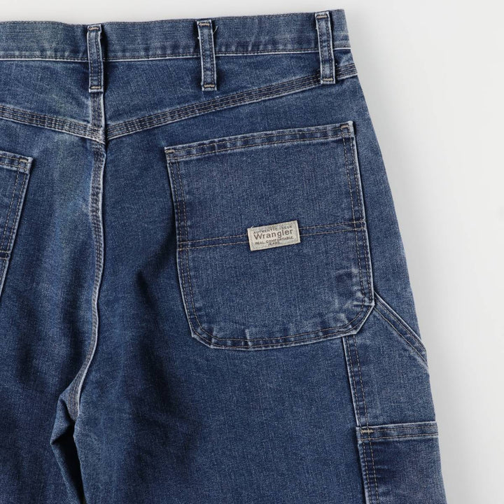 00'S Wrangler Denim Painter Pants Men's W34 cotton blue type Vintage Second Hand