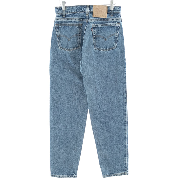 90'S Levi's 550 Relaxed Fit Tapered Leg Denim Pants, Made in USA, Men's, Size W29, Vintage cotton blue type Vintage Second Hand