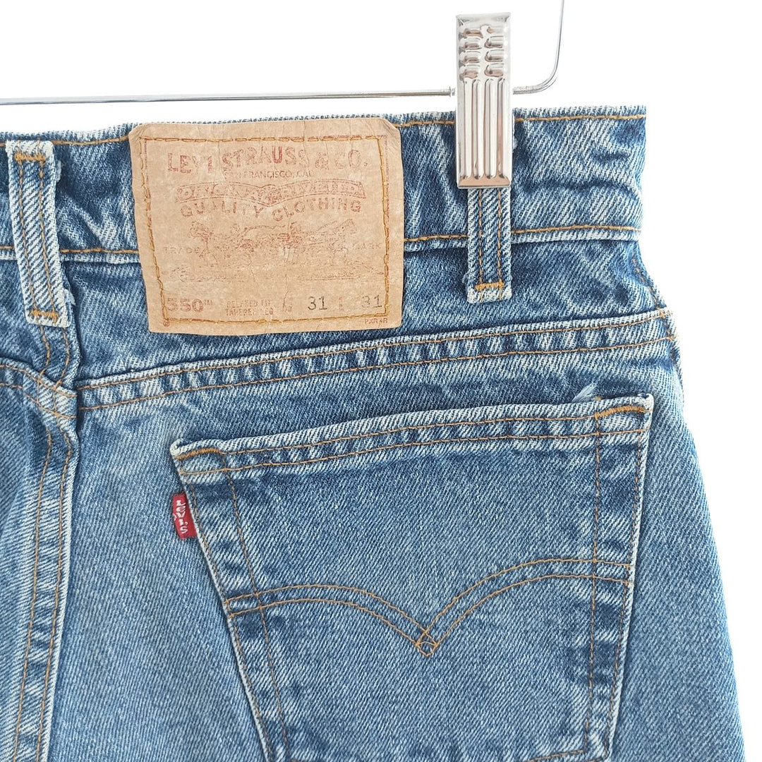 90'S Levi's 550 Relaxed Fit Tapered Leg Denim Pants, Made in USA, Men's, Size W29, Vintage cotton blue type Vintage Second Hand