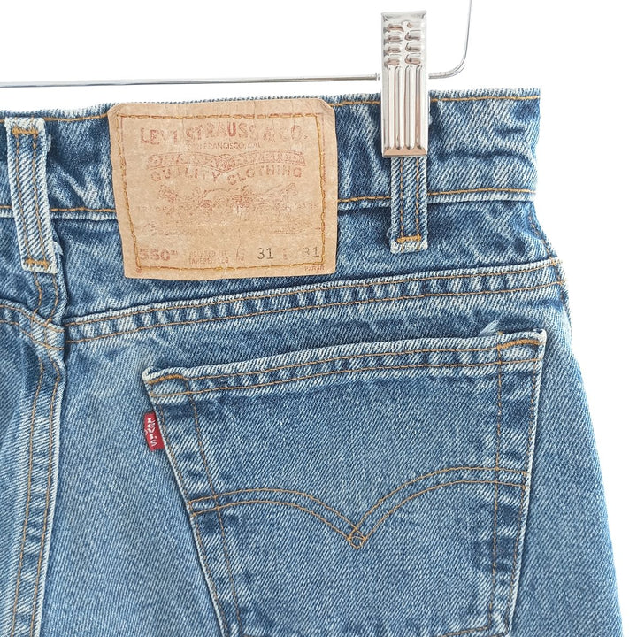 90'S Levi's 550 Relaxed Fit Tapered Leg Denim Pants, Made in USA, Men's, Size W29, Vintage cotton blue type Vintage Second Hand