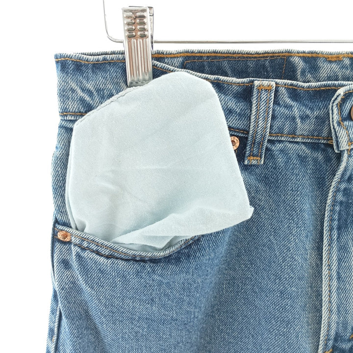 90'S Levi's 550 Relaxed Fit Tapered Leg Denim Pants, Made in USA, Men's, Size W29, Vintage cotton blue type Vintage Second Hand