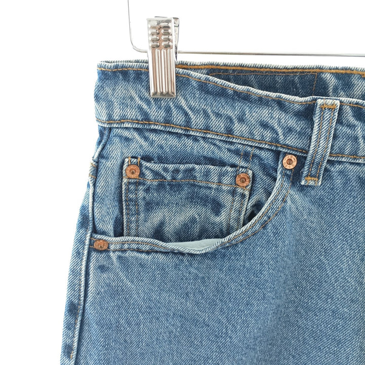 90'S Levi's 550 Relaxed Fit Tapered Leg Denim Pants, Made in USA, Men's, Size W29, Vintage cotton blue type Vintage Second Hand