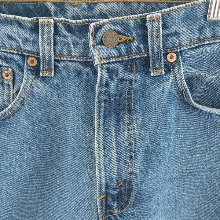 90'S Levi's 550 Relaxed Fit Tapered Leg Denim Pants, Made in USA, Men's, Size W29, Vintage cotton blue type Vintage Second Hand