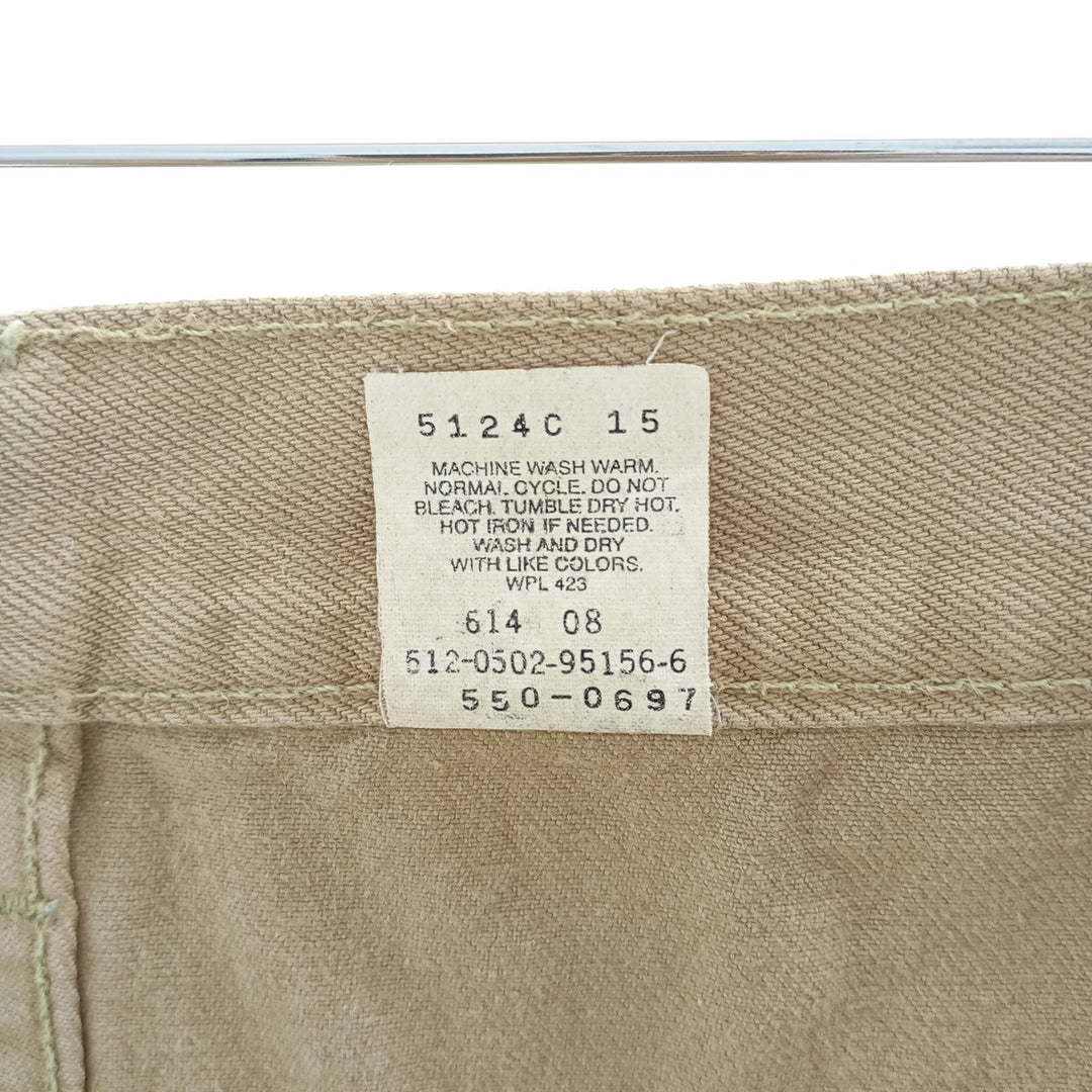 00'S Levi's 550 Relaxed Fit Tapered Denim Pants Made in USA Men's W32 cotton Beige type Vintage Second Hand