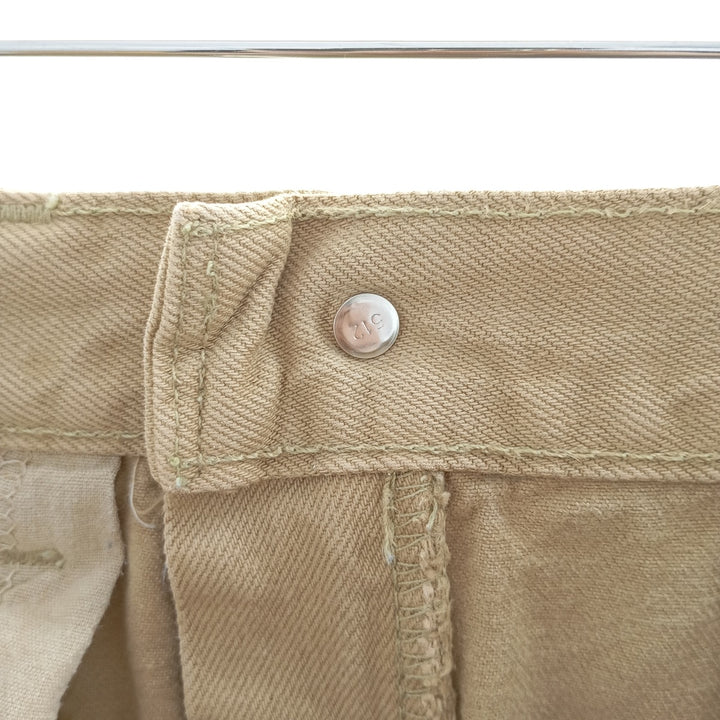 00'S Levi's 550 Relaxed Fit Tapered Denim Pants Made in USA Men's W32 cotton Beige type Vintage Second Hand