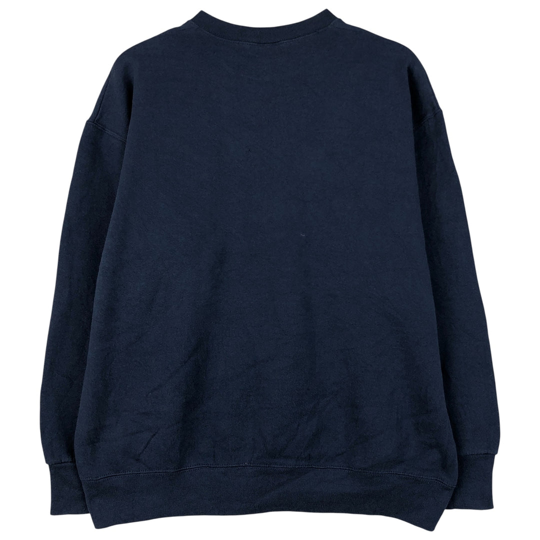 2000'S Fruit of the Loom Vest plain blank sweatshirt, men's size XL cotton navy blue type Vintage Second Hand