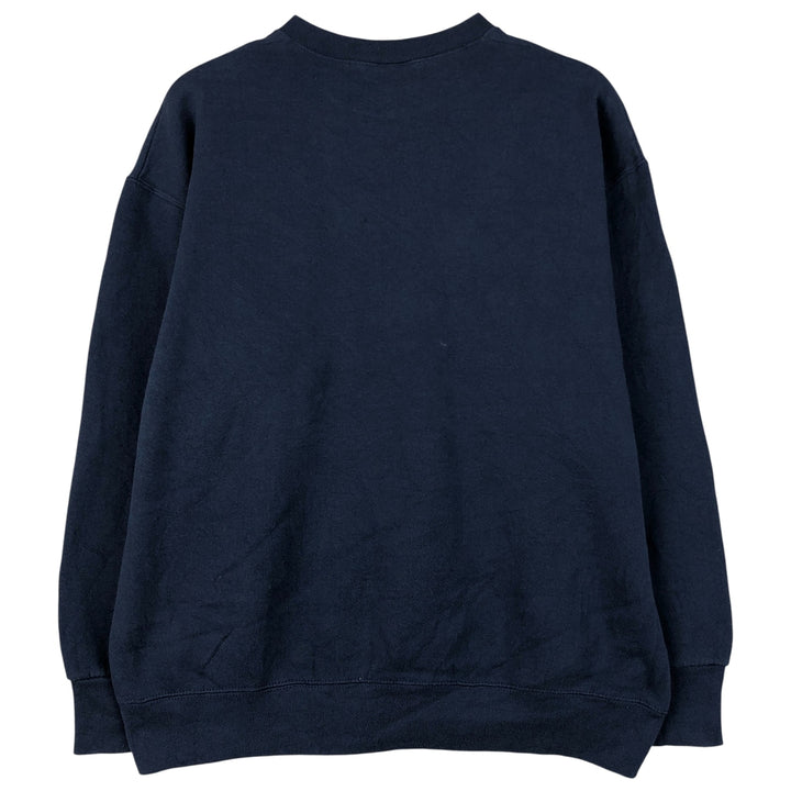 2000'S Fruit of the Loom Vest plain blank sweatshirt, men's size XL cotton navy blue type Vintage Second Hand