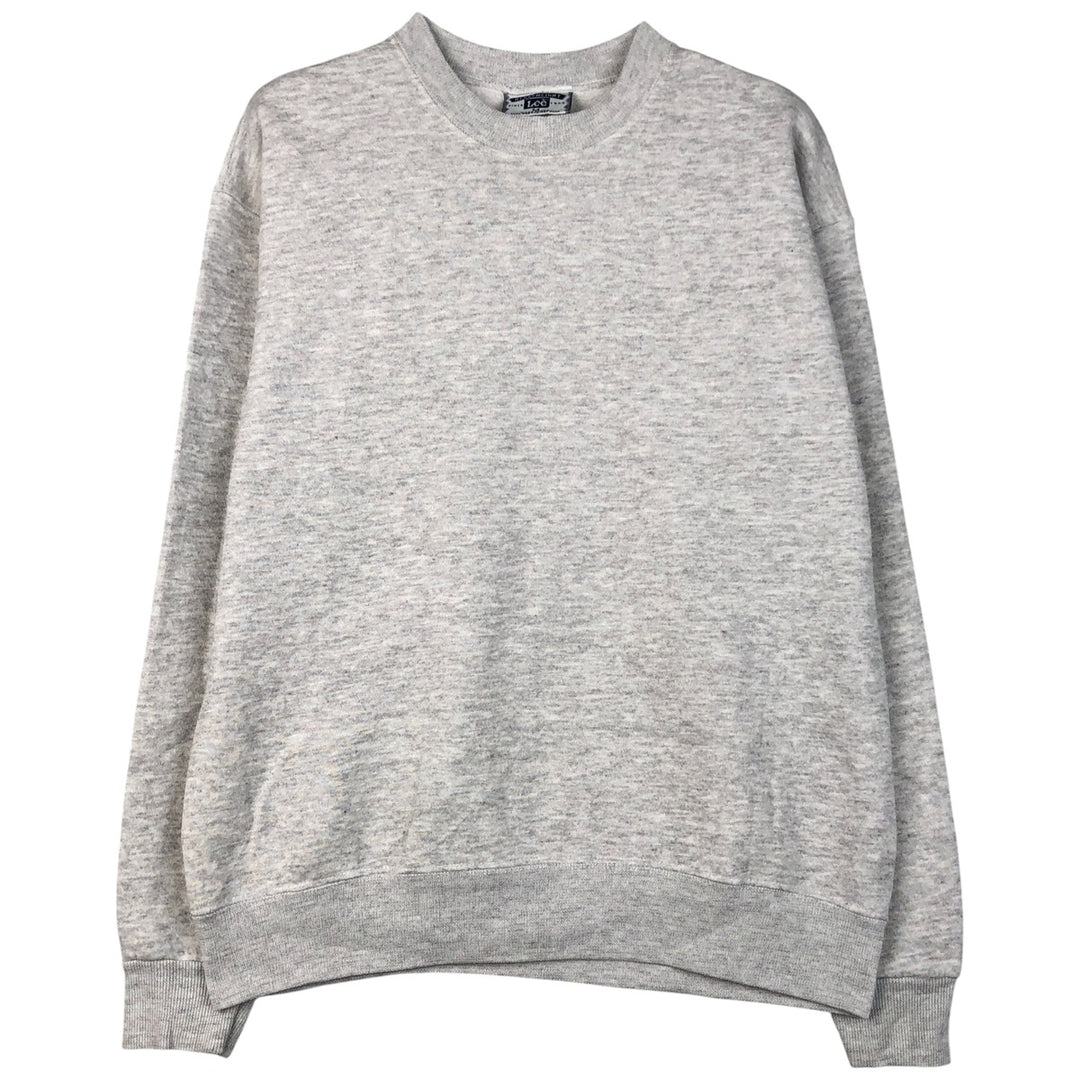 90'S Lee plain blank sweatshirt, made in USA, men's size M, vintage cotton gray type Vintage Second Hand
