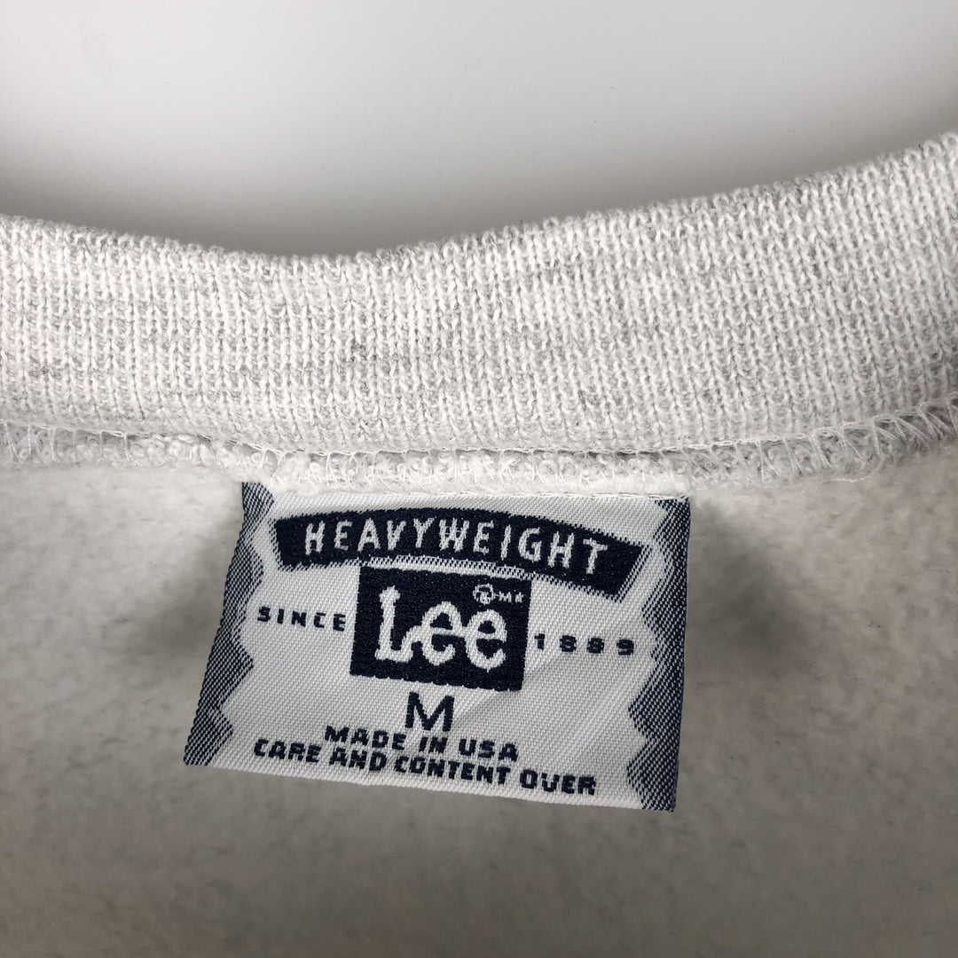 90'S Lee plain blank sweatshirt, made in USA, men's size M, vintage cotton gray type Vintage Second Hand