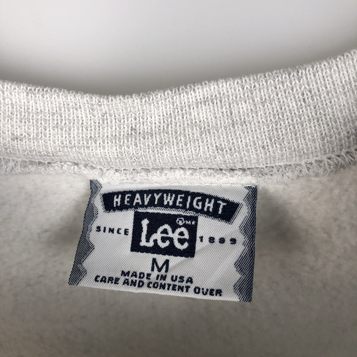 90'S Lee plain blank sweatshirt, made in USA, men's size M, vintage cotton gray type Vintage Second Hand