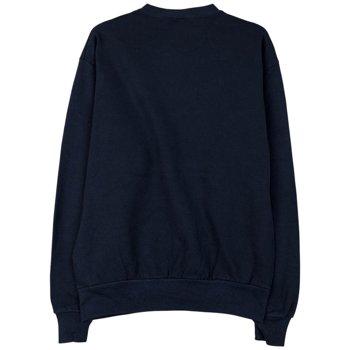 90'S Jerzees Plain Blank Sweatshirt Trainer Made in USA Men's M Vintage cotton navy blue type Vintage Second Hand