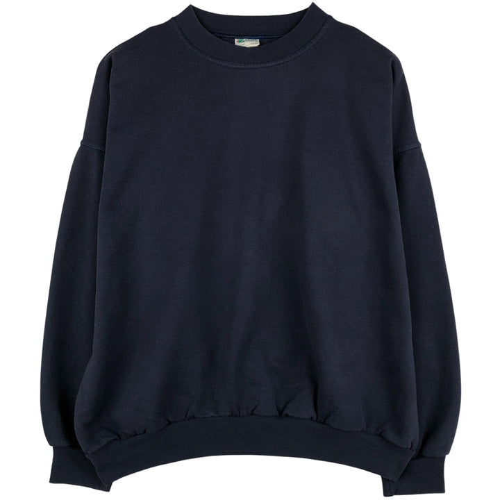 KALSON Plain Blank Sweatshirt, Made in Canada, Men's Size XL cotton navy blue type Vintage Second Hand