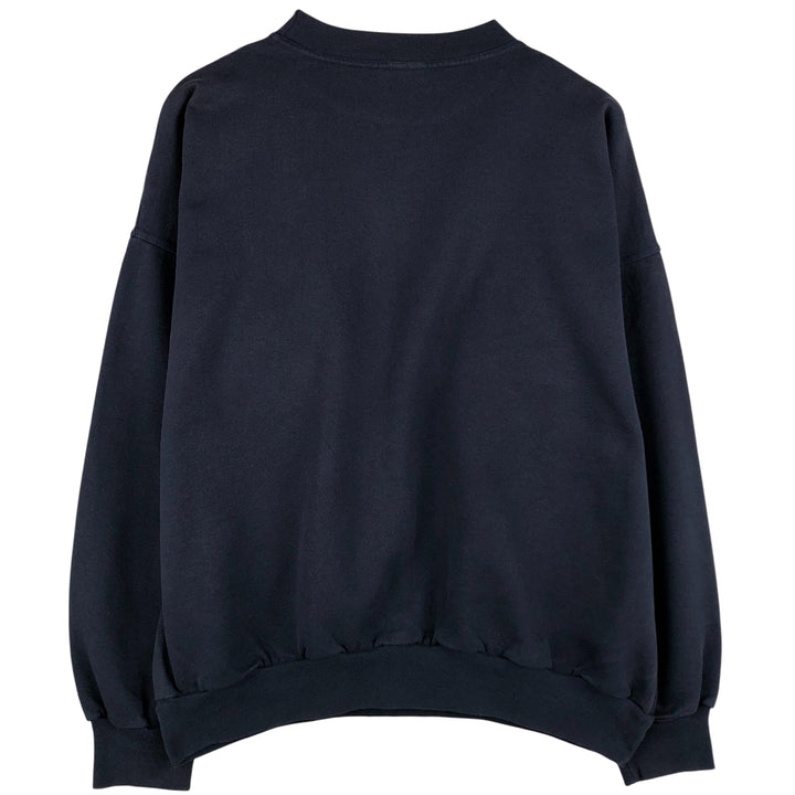 KALSON Plain Blank Sweatshirt, Made in Canada, Men's Size XL cotton navy blue type Vintage Second Hand