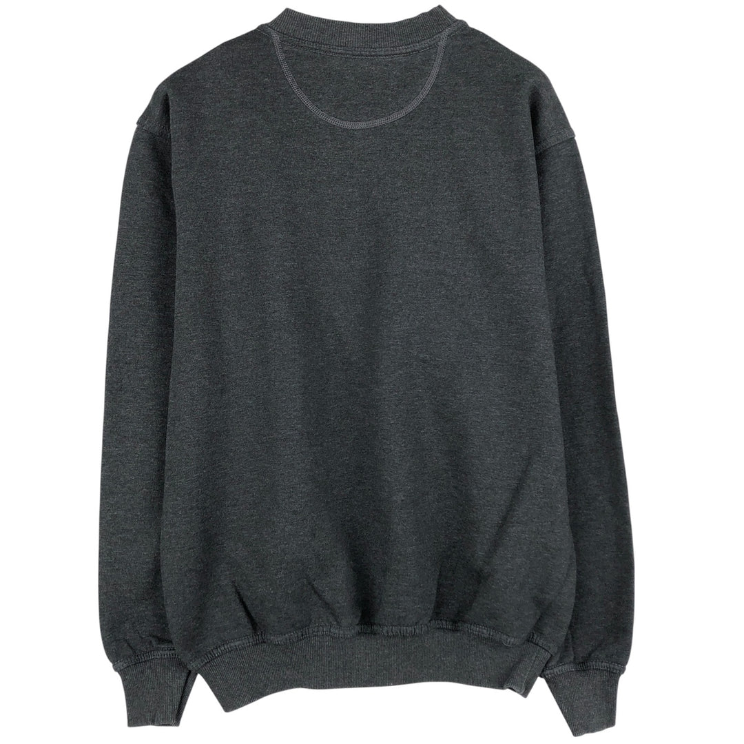 Vintage 90'S Russell PLUMA plain blank sweatshirt, size M, men's cotton Charcoal Vintage Second Hand