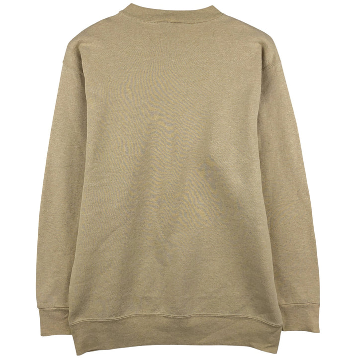 Vintage 90'S ONEITA plain blank sweatshirt, made in the USA, size M, men's. polyester Beige type Vintage Second Hand