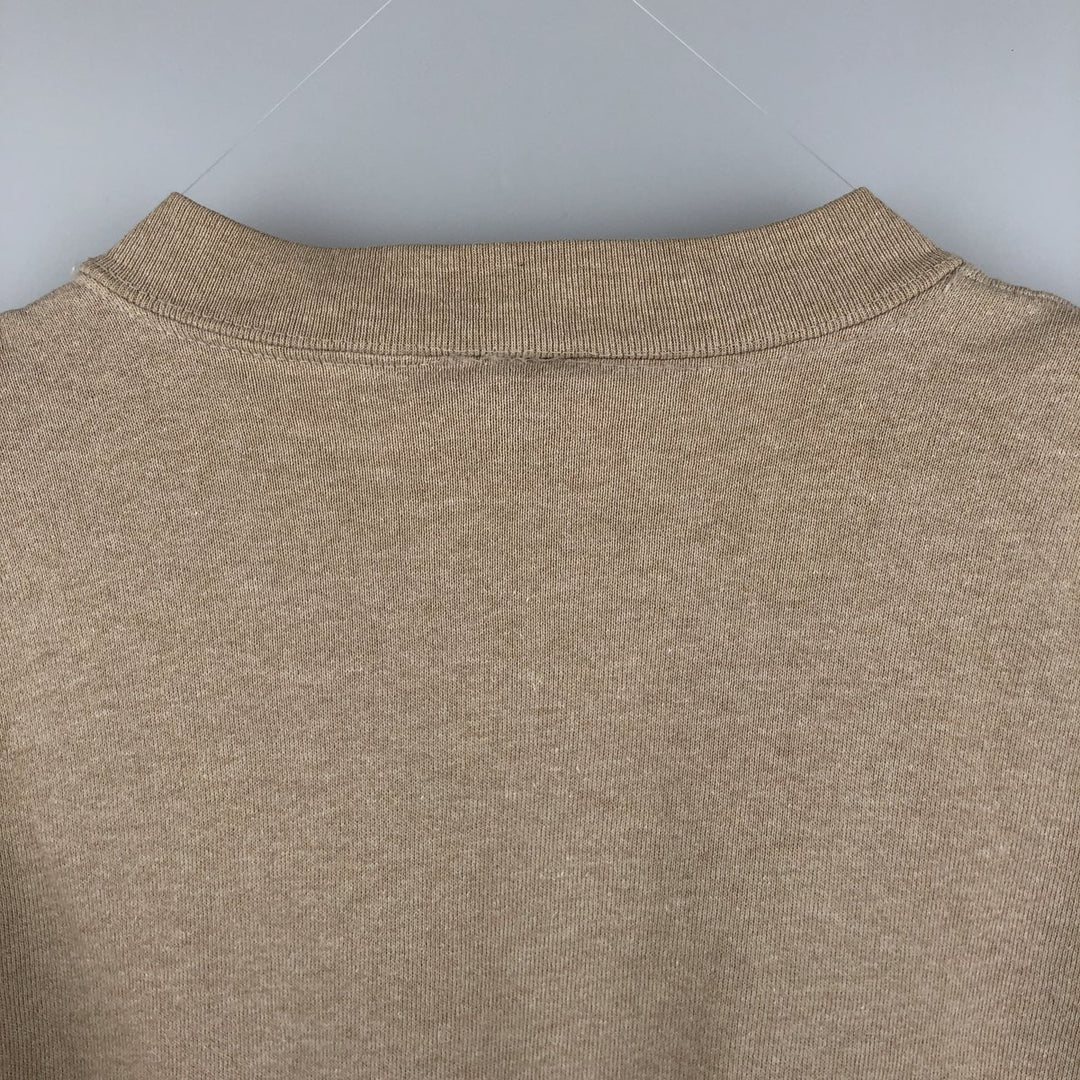 Vintage 90'S ONEITA plain blank sweatshirt, made in the USA, size M, men's. polyester Beige type Vintage Second Hand
