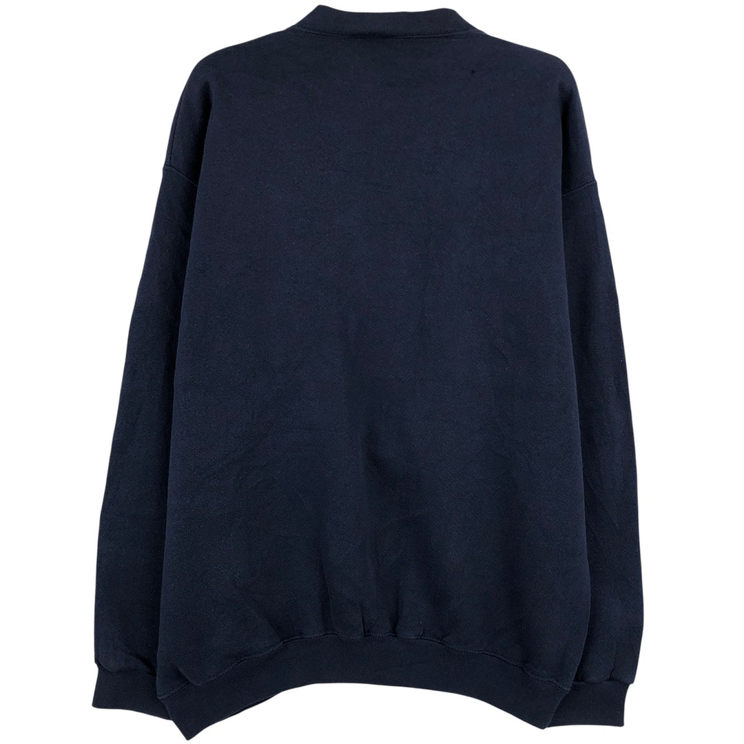 Vintage 90'S BRITTANIA plain blank sweatshirt, men's size L cotton navy blue type Vintage Second Hand