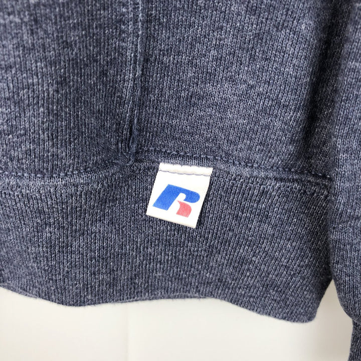 Russell Plain Blank Sweatshirt, Men's Size L cotton Purple type blue-purple Vintage Second Hand