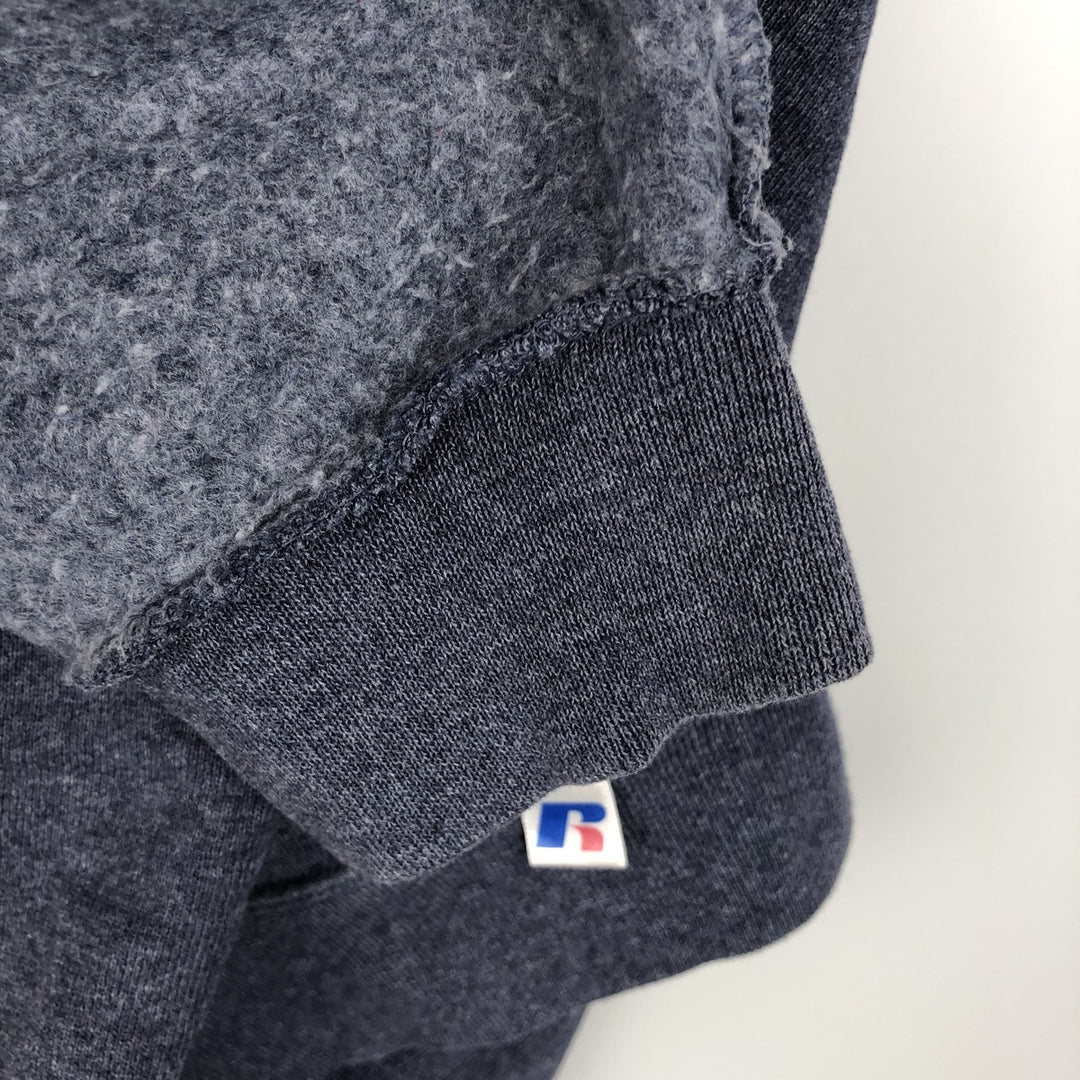 Russell Plain Blank Sweatshirt, Men's Size L cotton Purple type blue-purple Vintage Second Hand