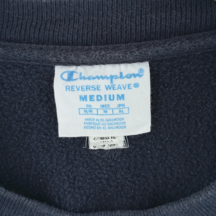 Champion REVERSE WEAVE Reverse Weave College Sweatshirt Trainer Men's M size cotton navy blue type Vintage Second Hand