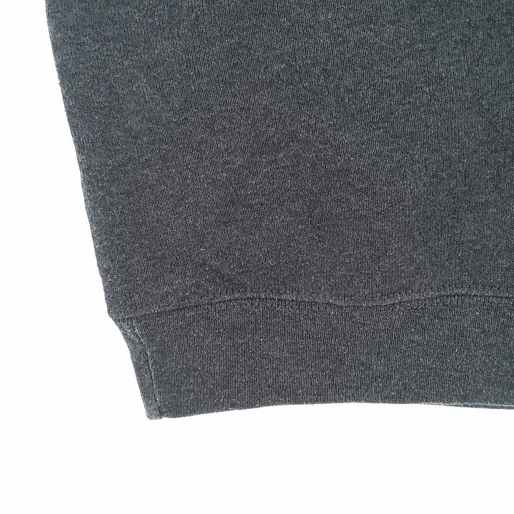 PLUMA plain blank sweatshirt, men's size L cotton Charcoal Vintage Second Hand