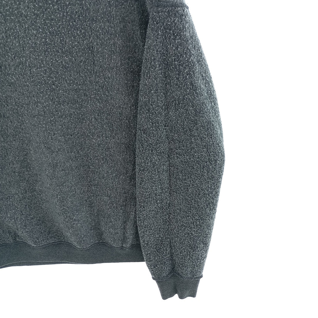PLUMA plain blank sweatshirt, men's size L cotton Charcoal Vintage Second Hand