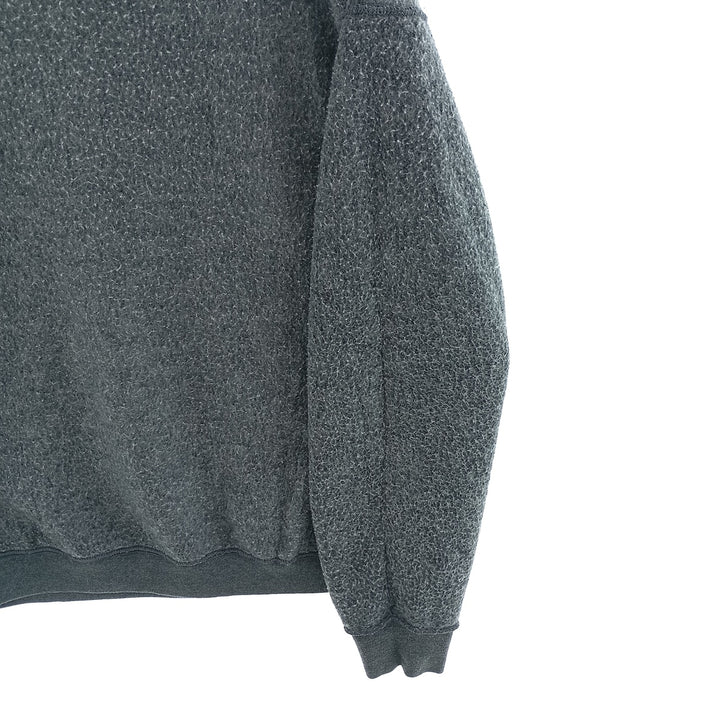 PLUMA plain blank sweatshirt, men's size L cotton Charcoal Vintage Second Hand