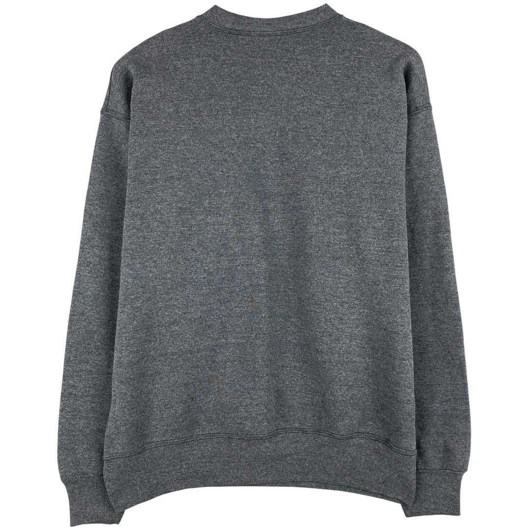 Vintage 90'S MUNSINGWEAR plain blank sweatshirt, made in the USA, men's size L cotton Charcoal Vintage Second Hand