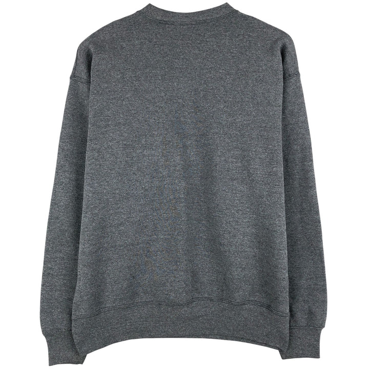 Vintage 90'S MUNSINGWEAR plain blank sweatshirt, made in the USA, men's size L cotton Charcoal Vintage Second Hand