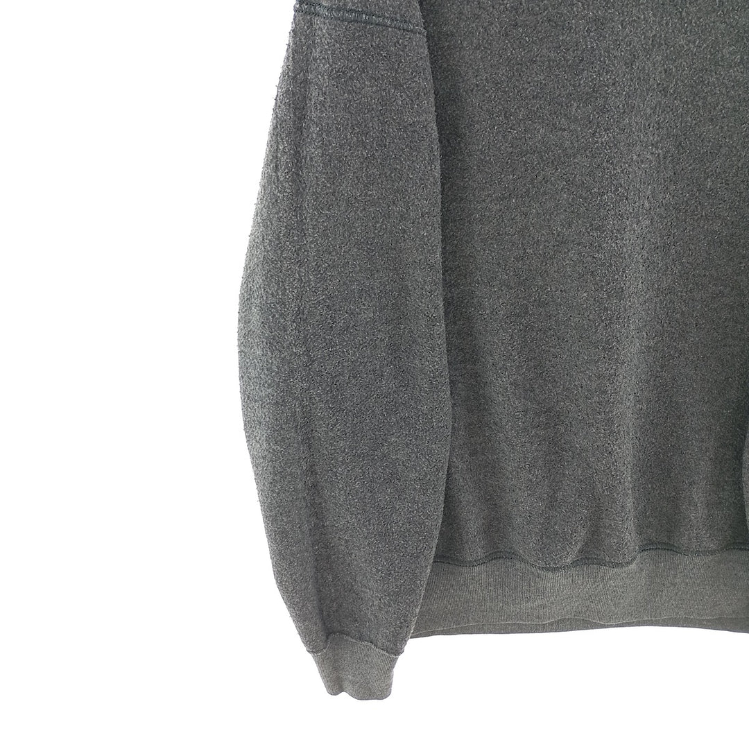 Vintage 90'S MUNSINGWEAR plain blank sweatshirt, made in the USA, men's size L cotton Charcoal Vintage Second Hand